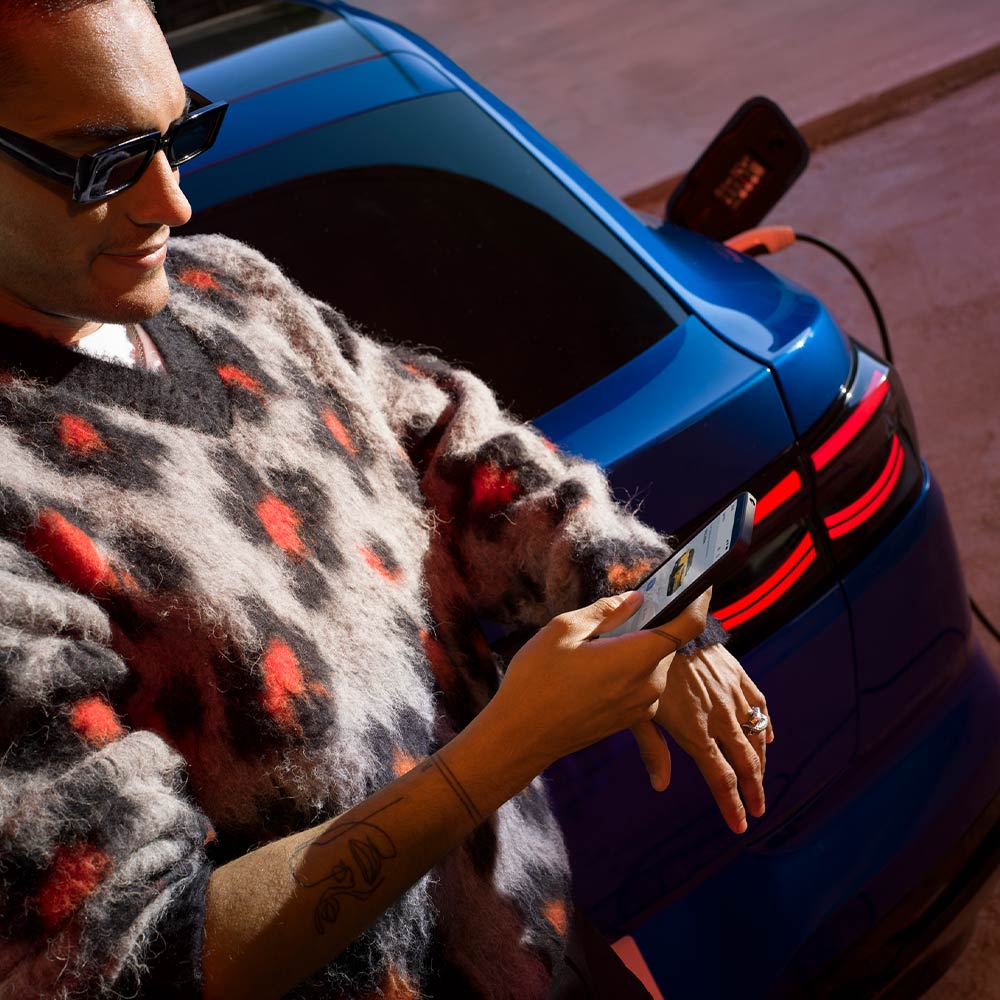 Blue Capri on charge