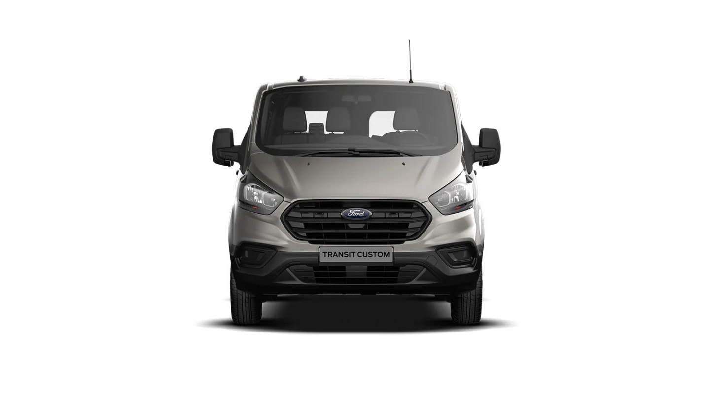 Ford Transit Custom Kastenwagen PKW silber Frontansicht