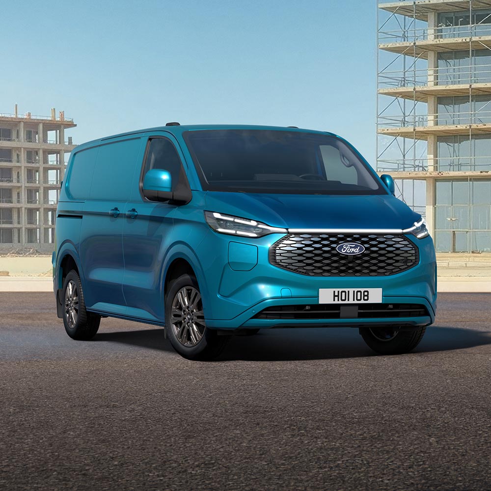 Blue Transit Custom