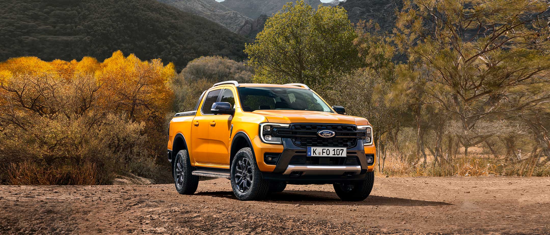 Ford Ranger 3/4 Rear View