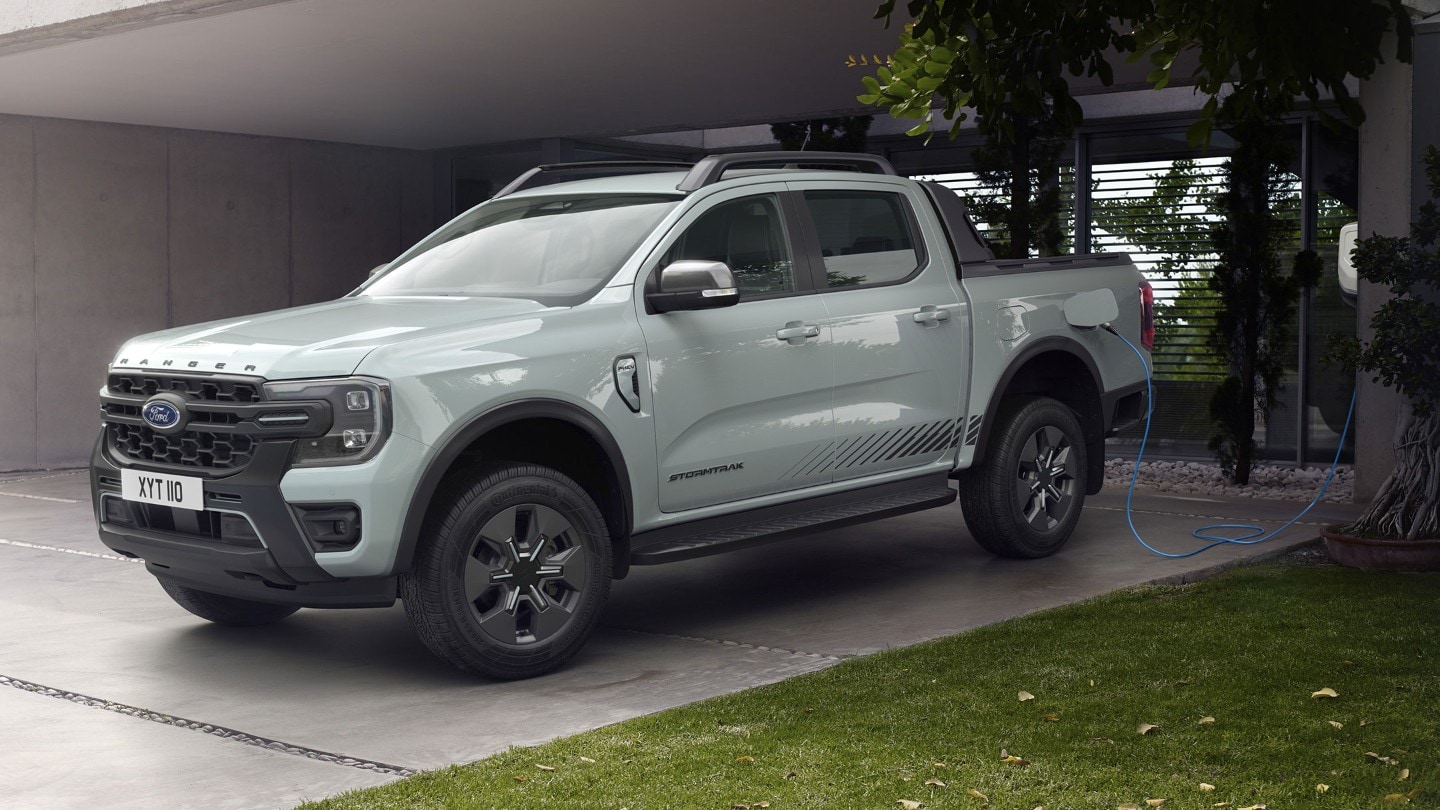 Ford Ranger driving on the road