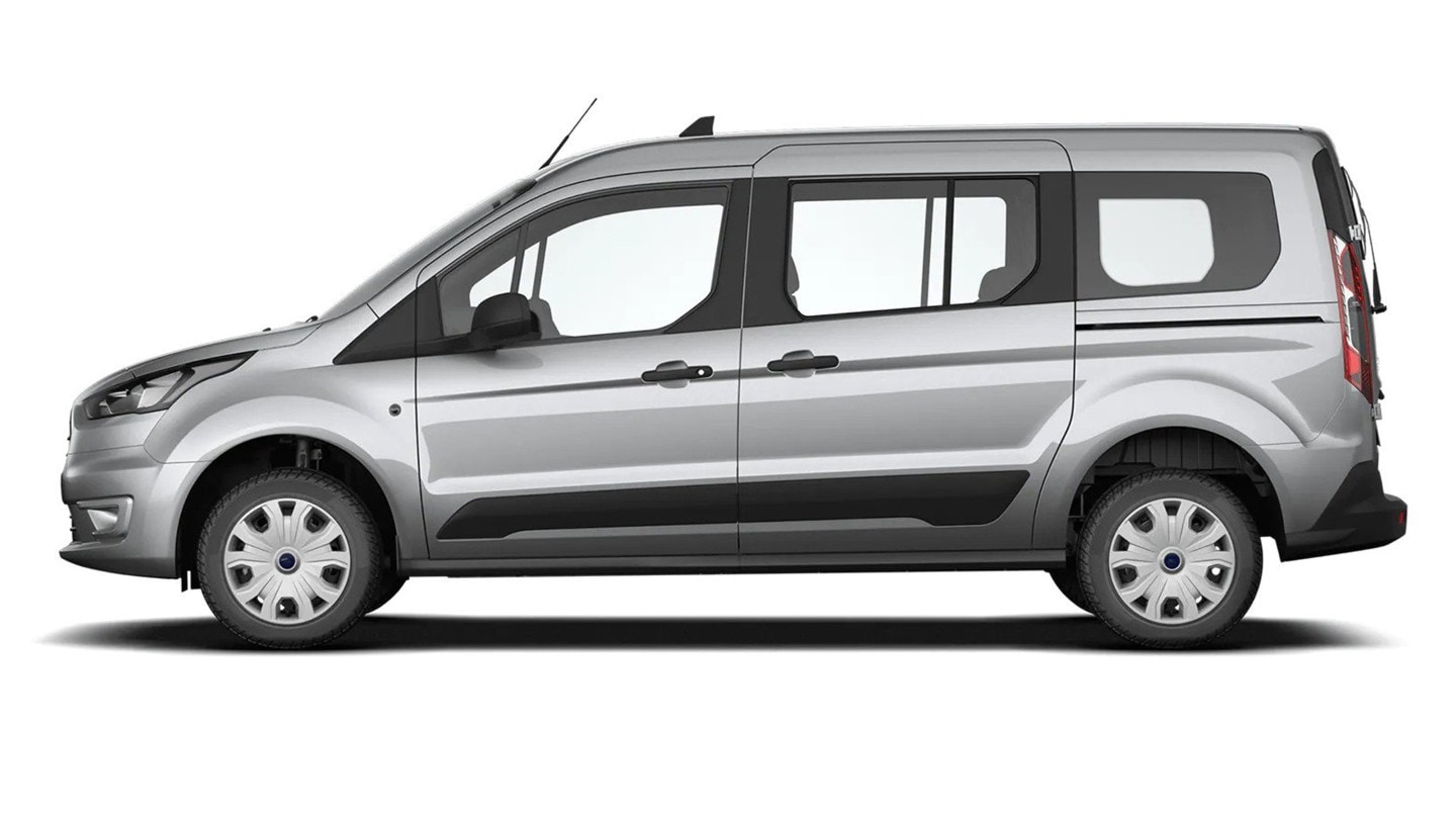 Ford Transit Connect Kombi silber Seitenansicht