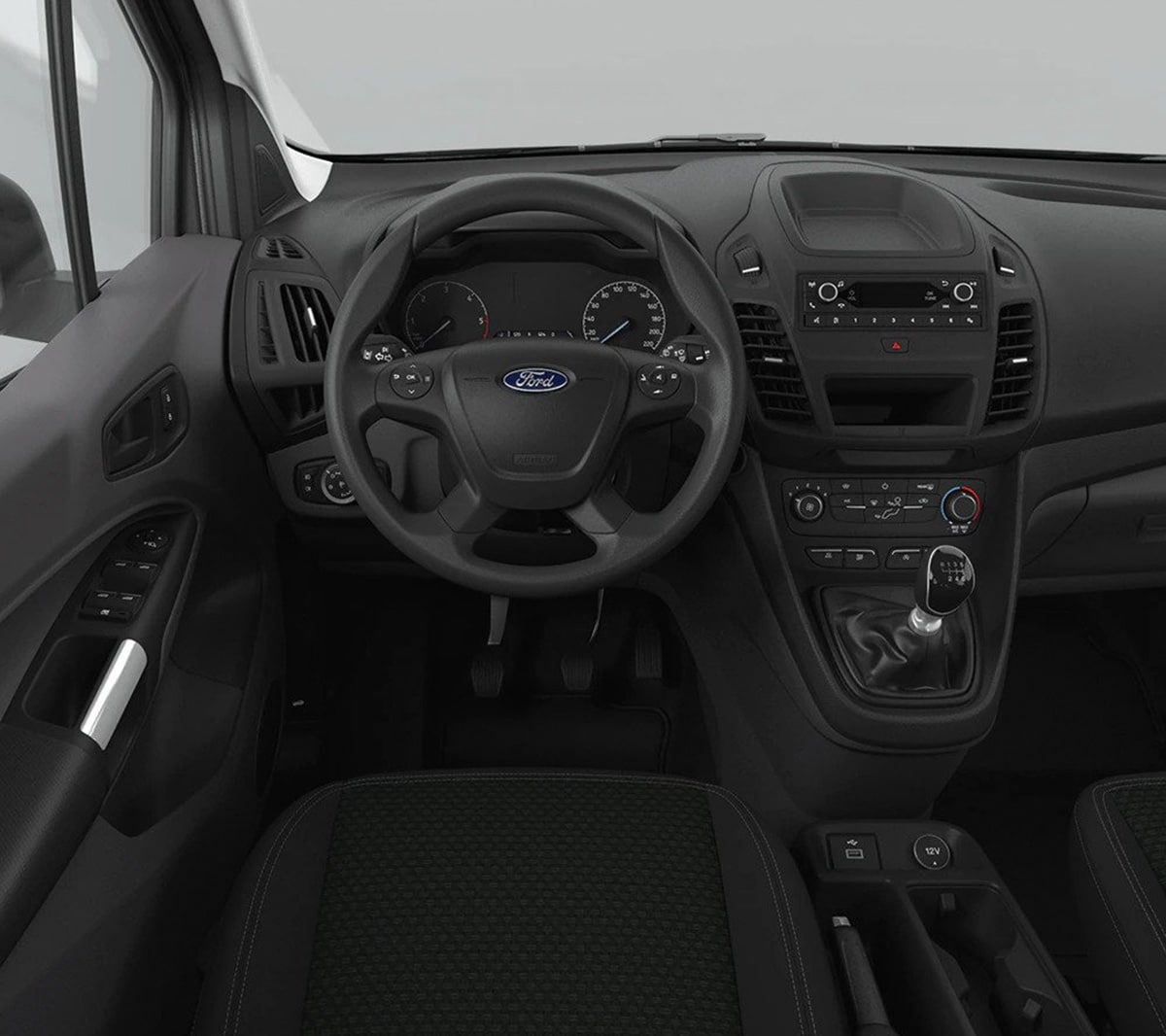 Ford Transit Connect Kombi Innenraumansicht Detail Blick von Fahrersitz