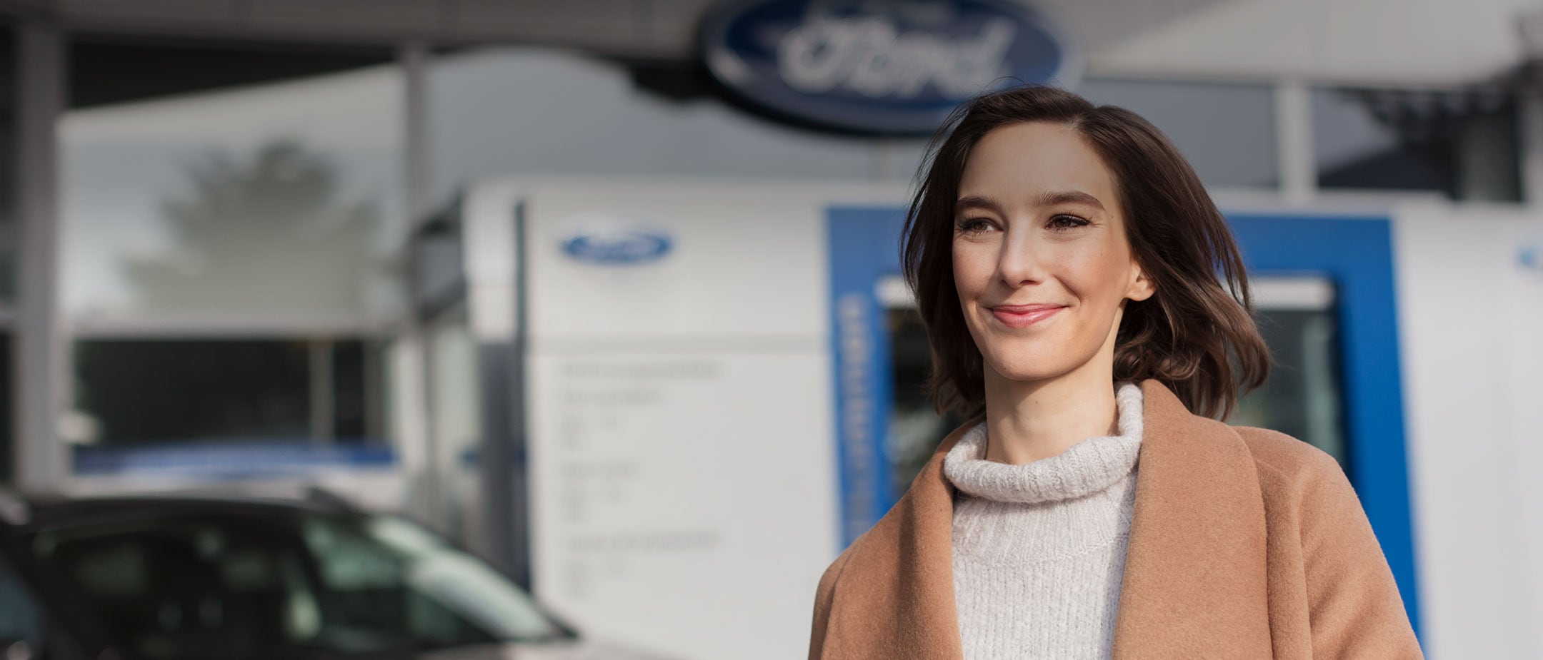 Woman near Ford Center