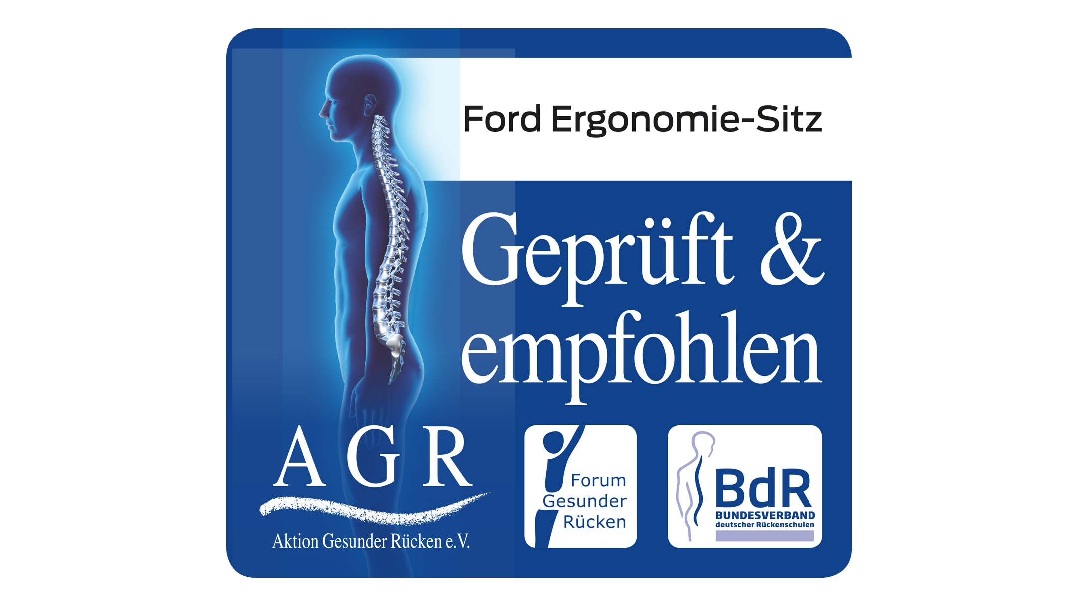 Ford Ergonomie-Sitz mit AGR Siegel