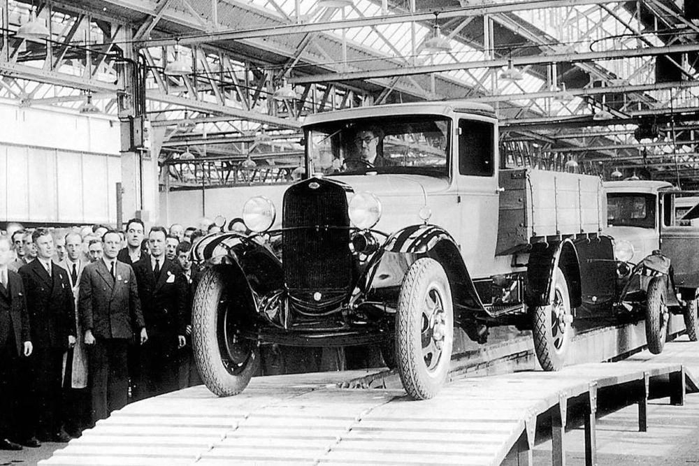 Historisches Bild eines alten Autos