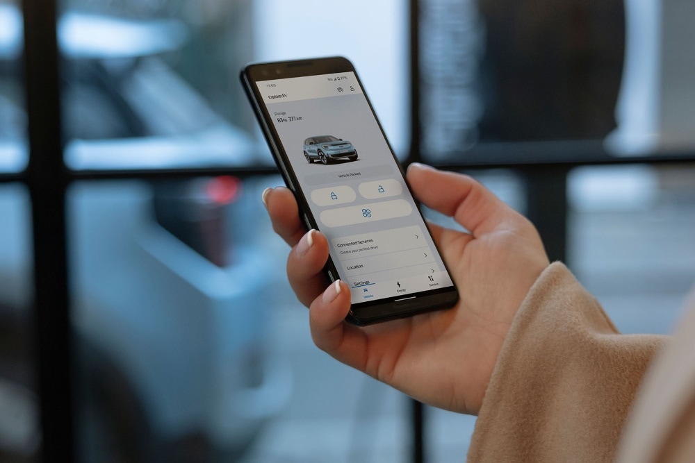 Darstellung von Ford App Funktionen