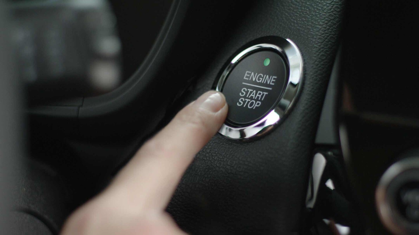 Ford EcoSport Detailansicht des Startknopf