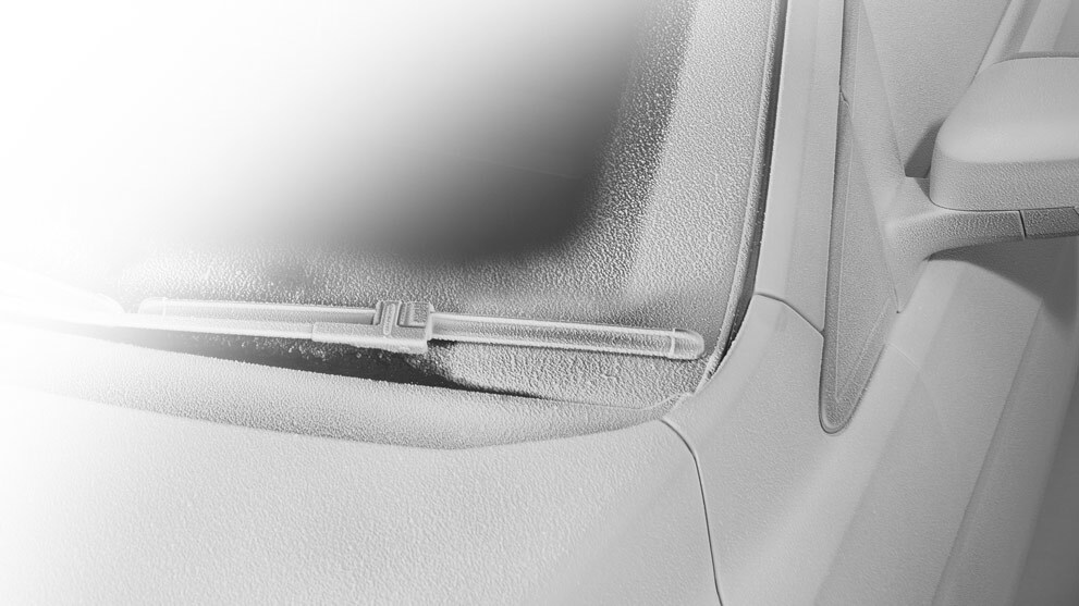 Ford S-MAX Hybrid Detailansicht vereiste Winschutzscheibe