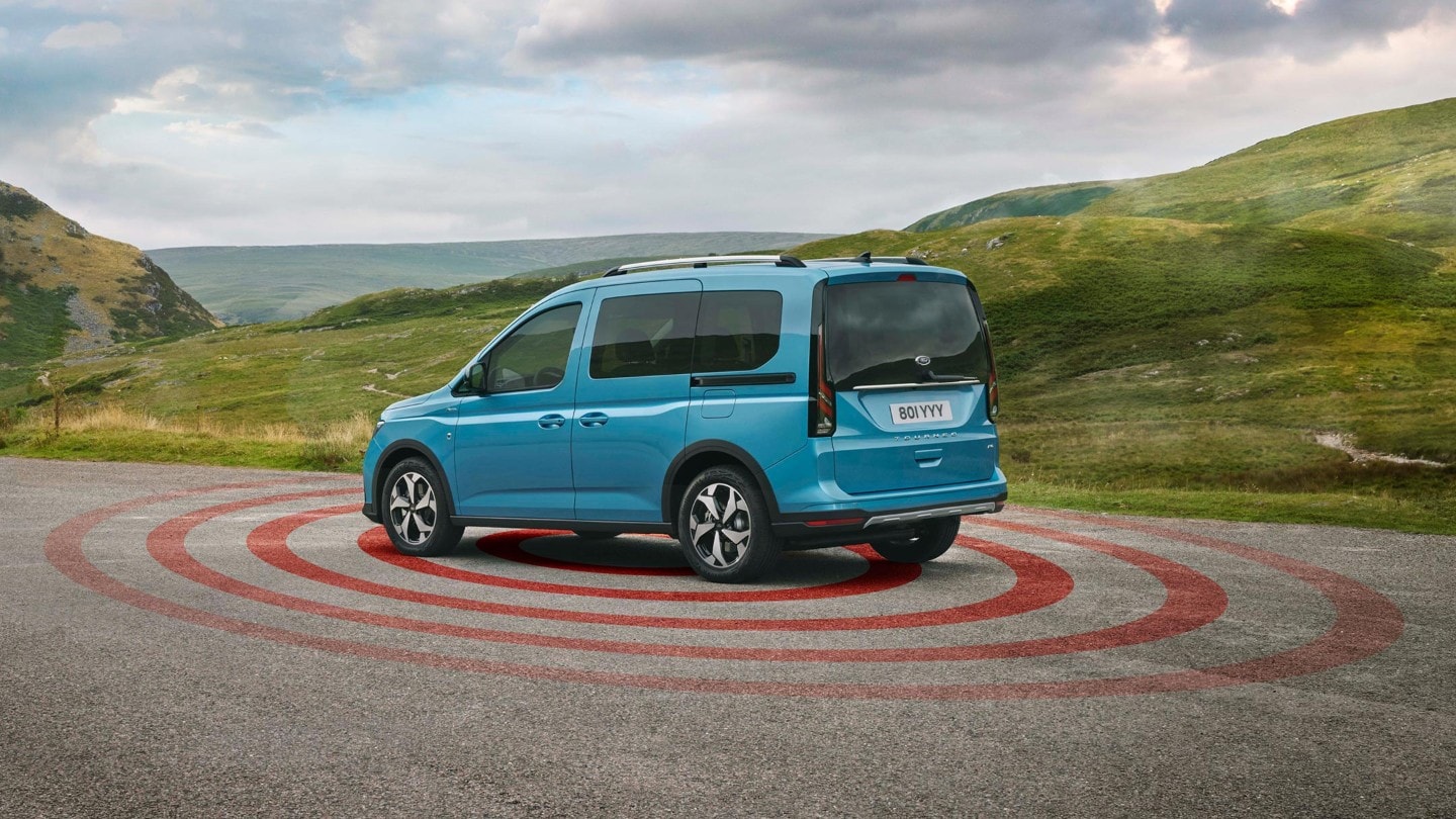 Ford Tourneo Connect Anzeige Pro Trailer Back-up Assist auf Instrumententafel