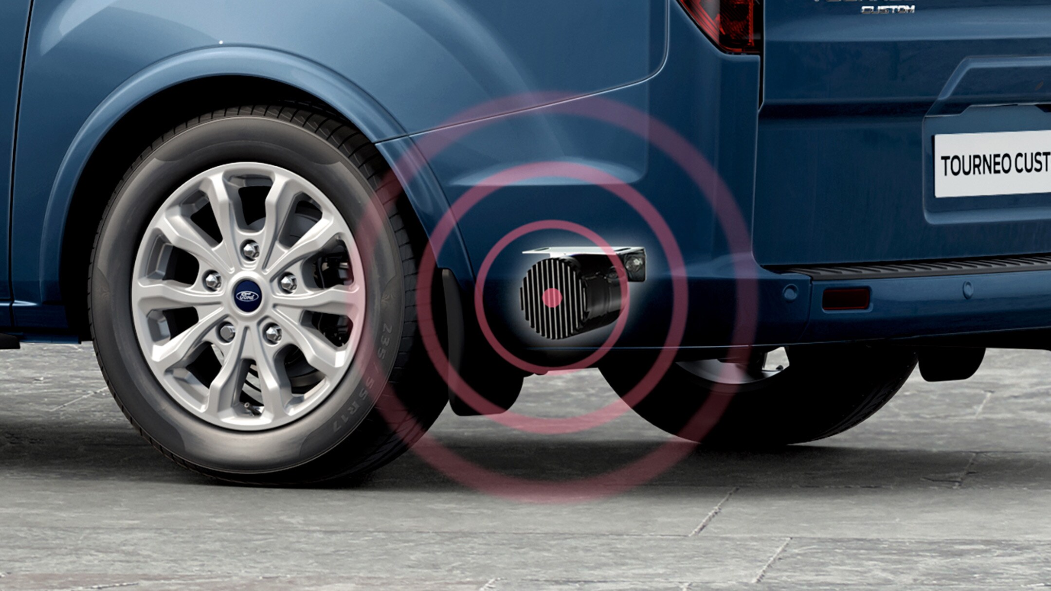 Ford Tourneo Custom Illustration Parkdistanz-Sensoren
