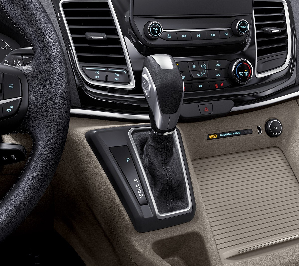 Ford Tourneo Custom  Innenraumschuss Automatikgetriebe im Detail