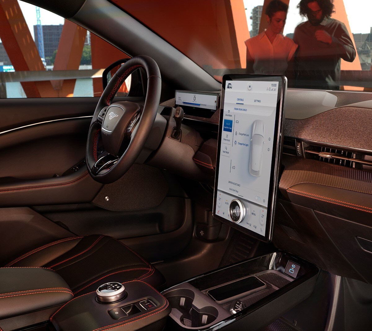 Ford Mustang Mach-E. Detailansicht Ford SYNC 4A Touchscreen