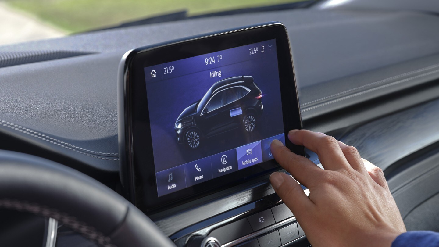 Ford Kuga. Detailansicht des Touchscreens mit Ford SYNC 3