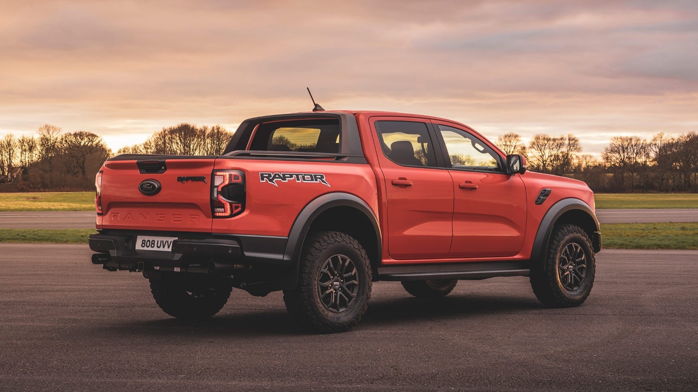 Der Ford Ranger Raptor in 3/4 Frontansicht