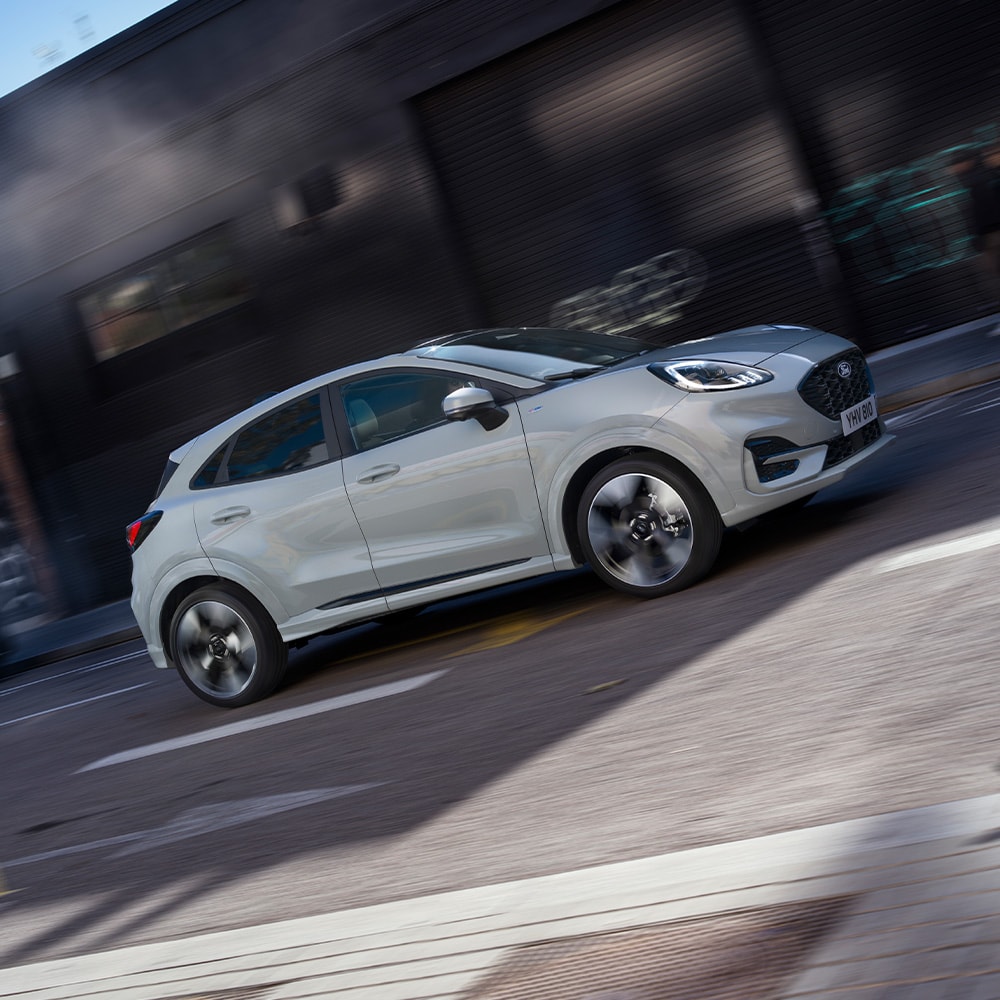 New Ford Puma MHEV driving