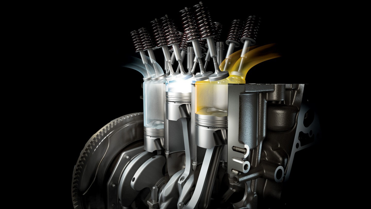 Ford EcoSport Detailansicht der Motorzylinder