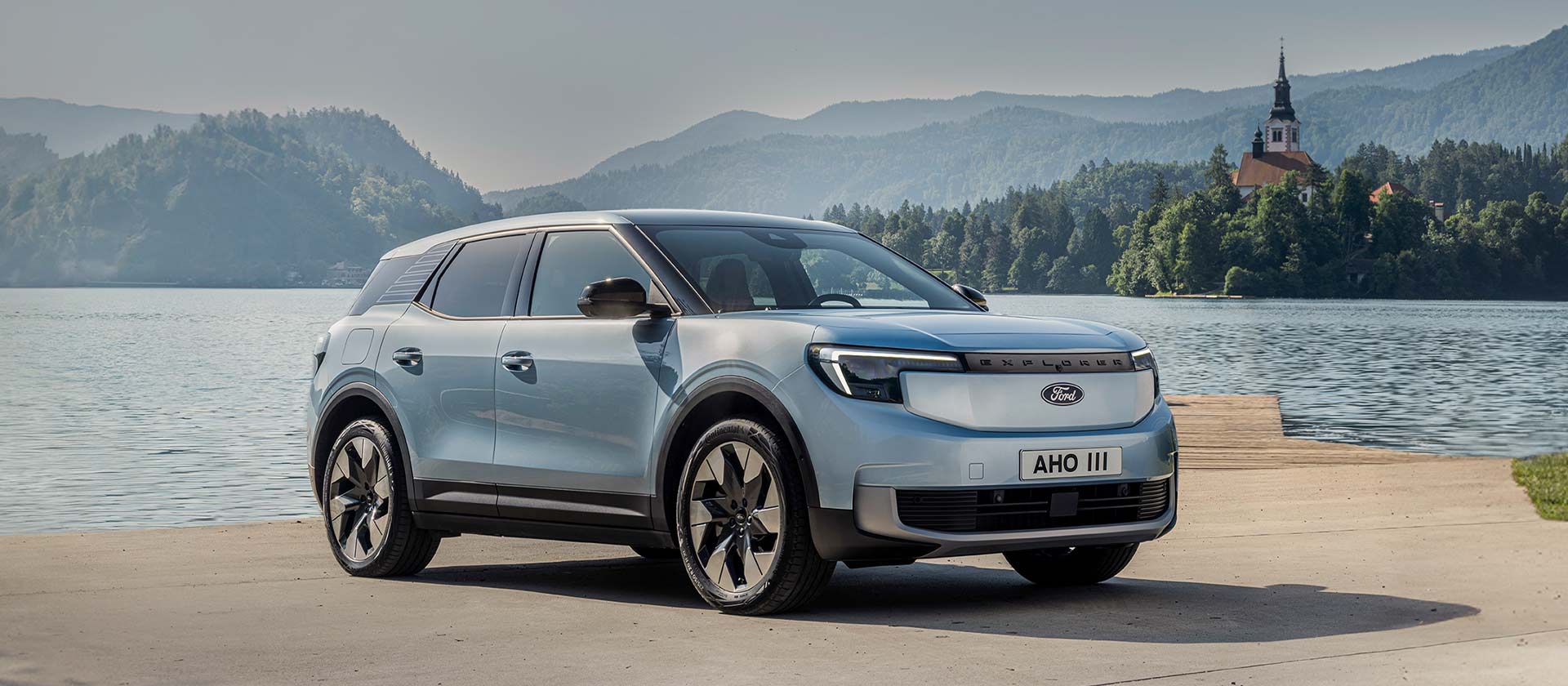 Der neue vollelektrsiche Ford Explorer Außendesign | Ford DE