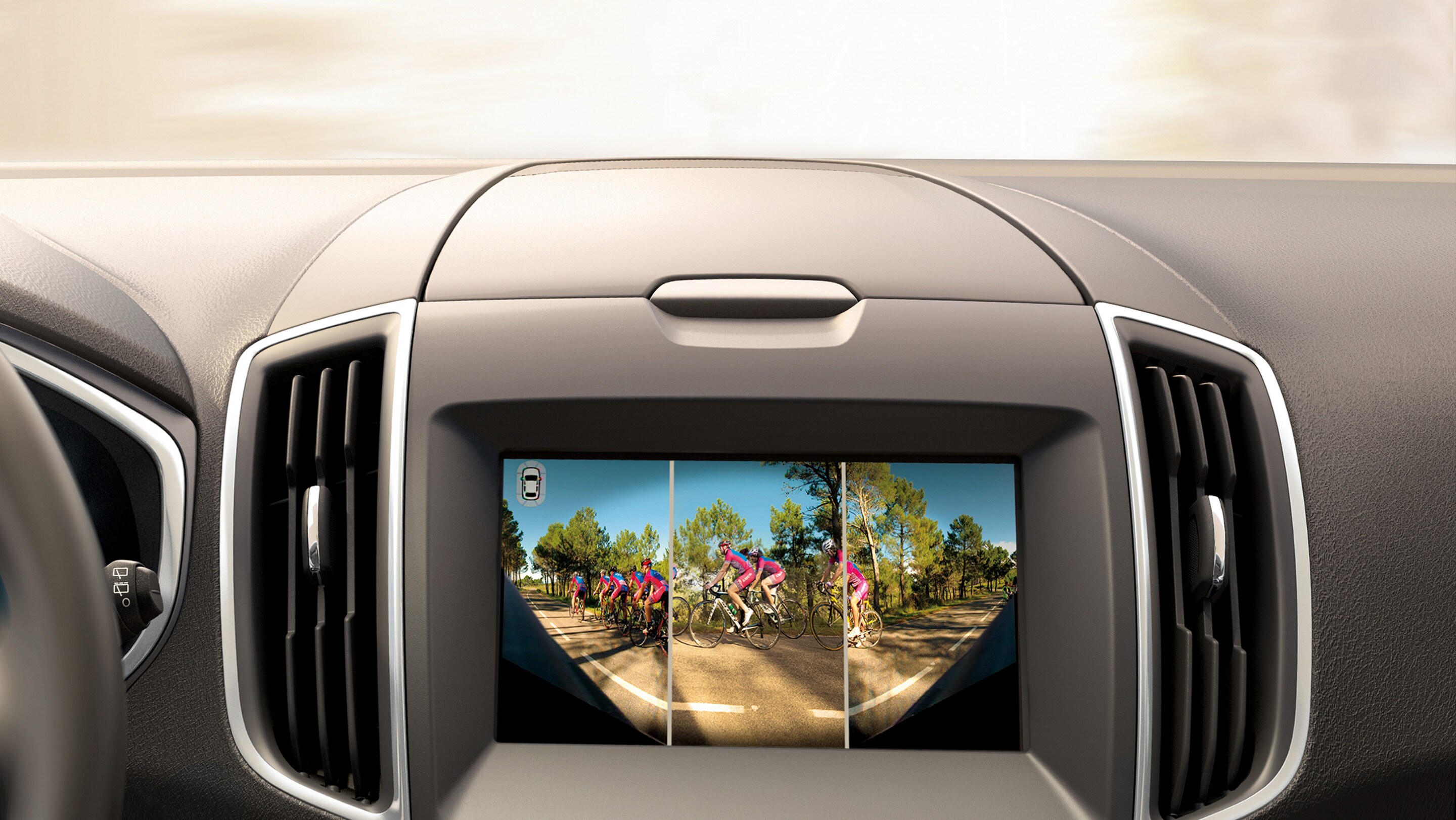 Ford Galaxy Hybrid Frontkamera mit Split View-Technologie Animation Film