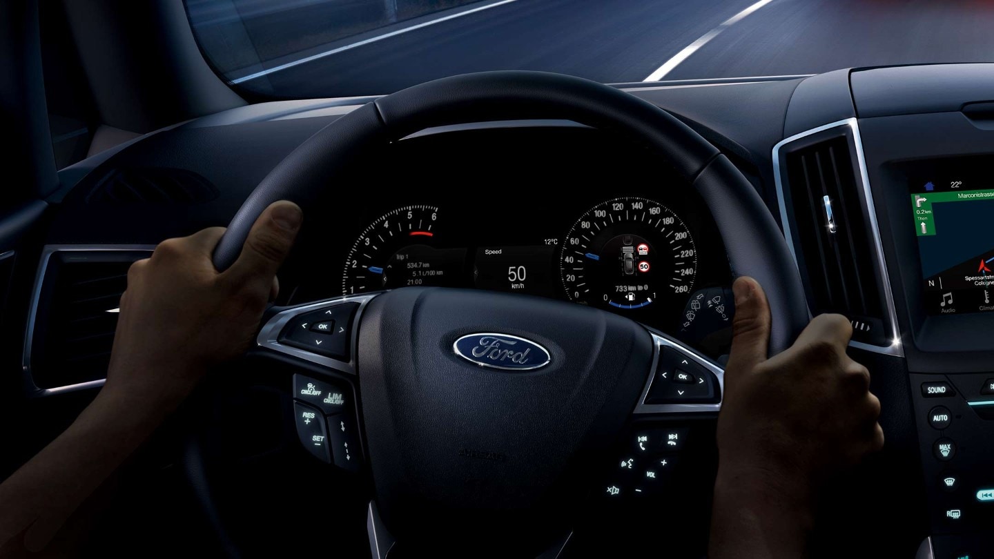 Ford Galaxy Hybrid Elektro-mechanische Servolenkung Animation Film