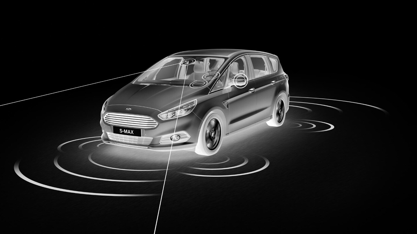 Ford S-MAX Hybrid Außenansicht Darstellung Intelligent Protection System (IPS)