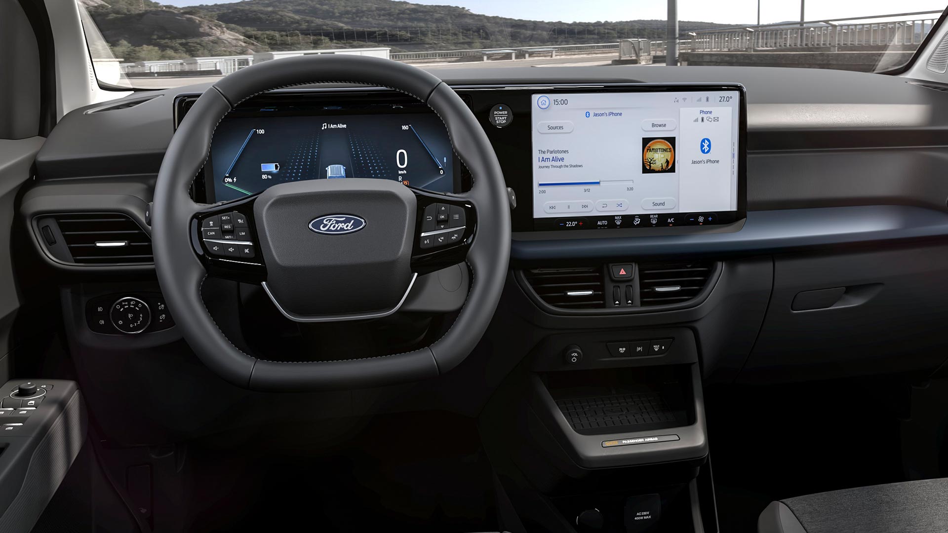 Ford E-Tourneo Courier Active Innenraum und Touchscreen