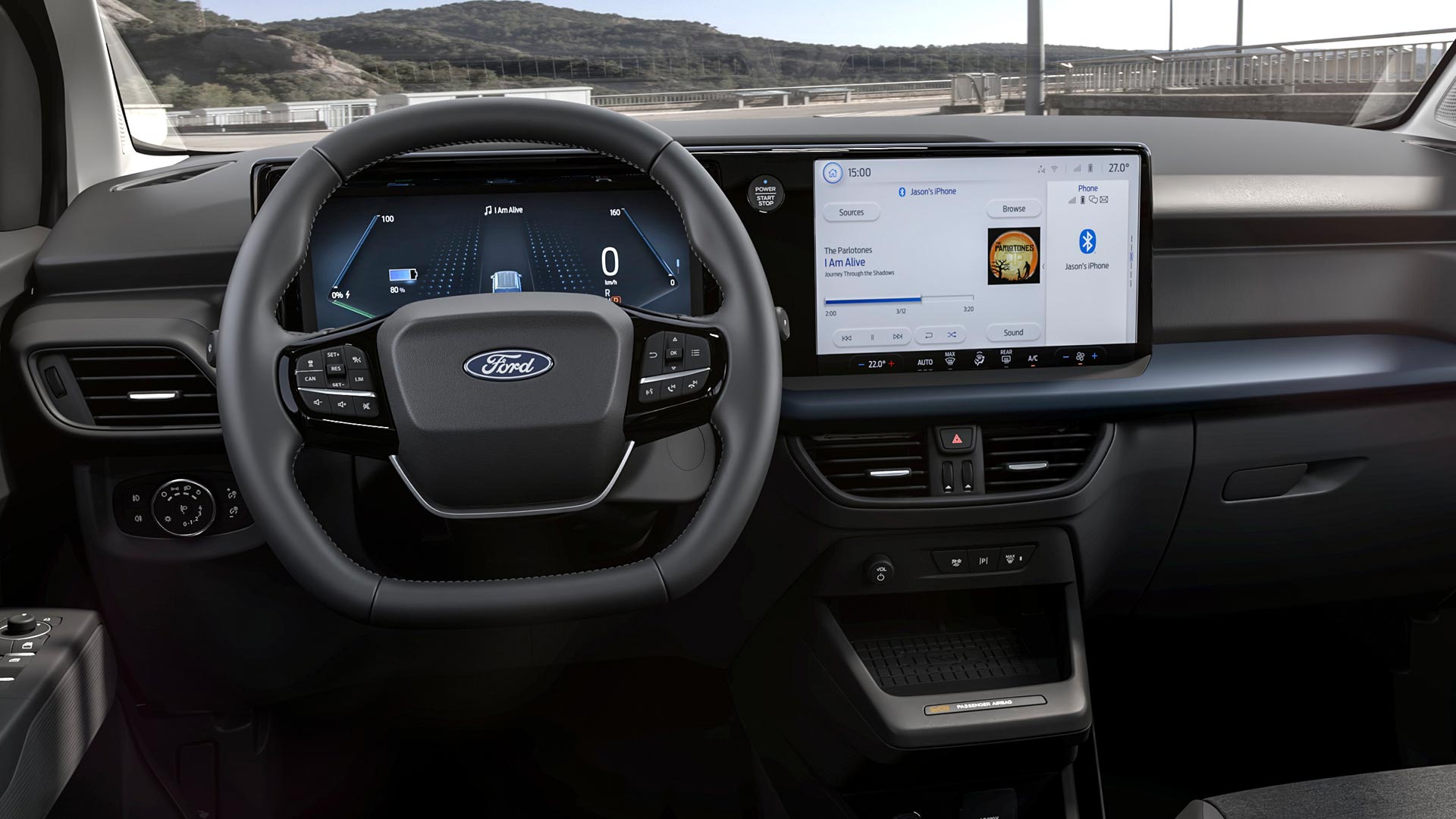 Ford E-Tourneo Courier Active Innenraum und Touchscreen