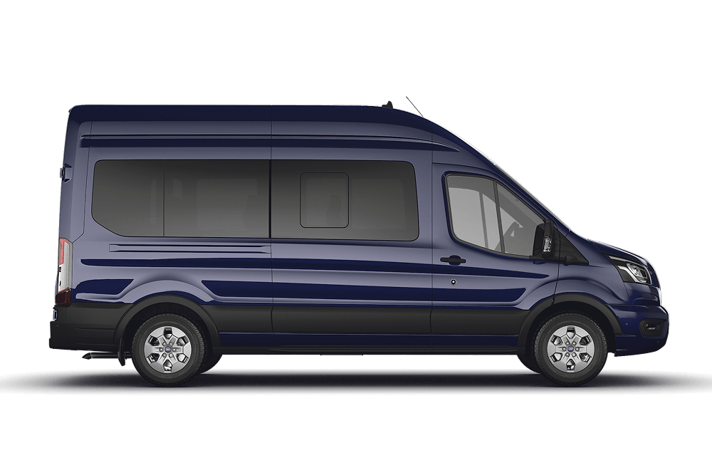 Ford Transit Bus – Vorderansicht von außen