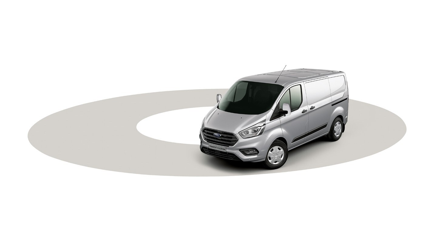 Ford Transit Custom Wendekreis Illustration