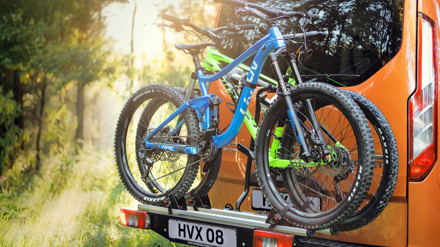 Ford Transit Custom Nugget Fahrrad-Heckträger im Detail