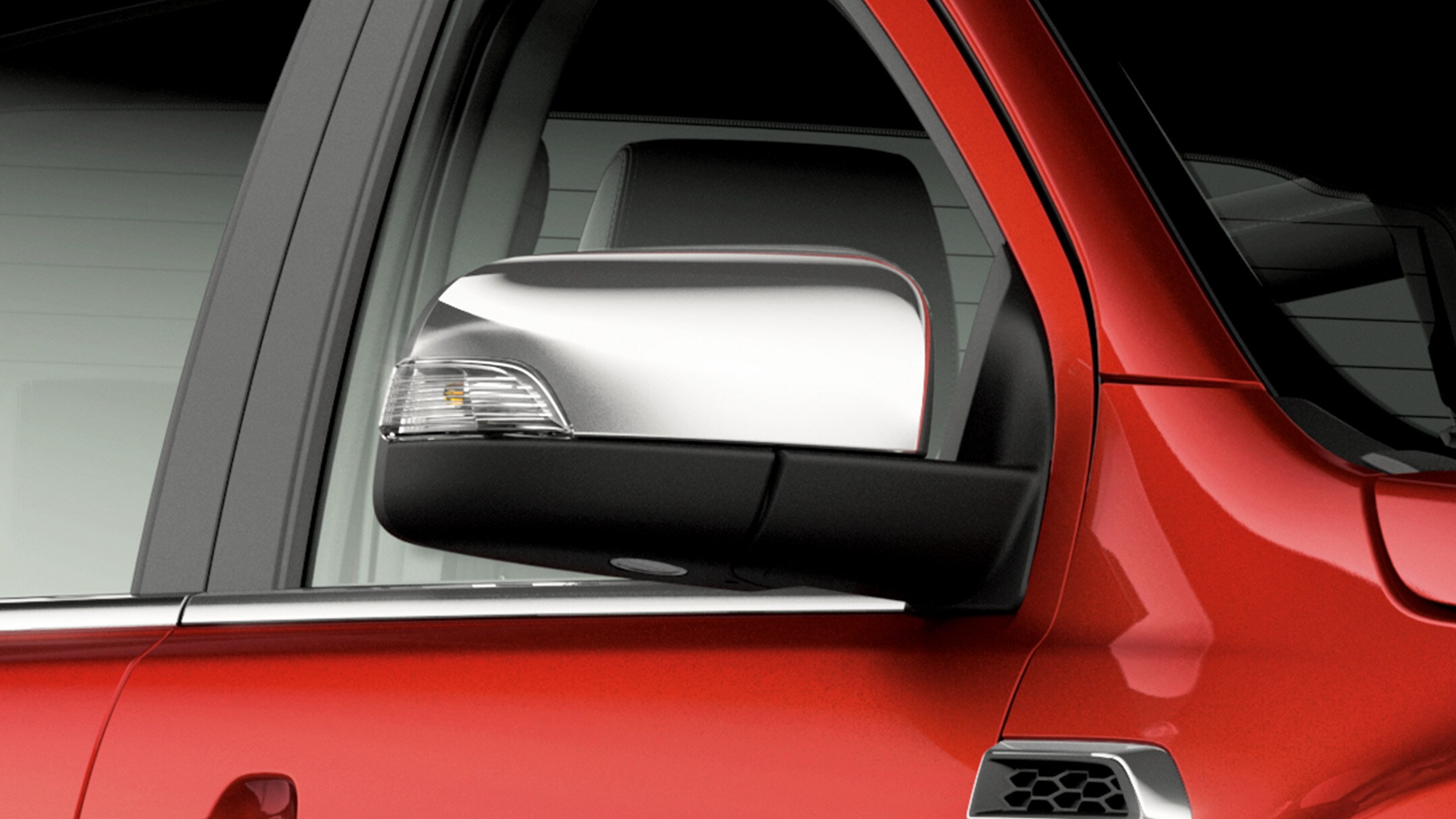 Ford Ranger Rot Außenspiegel im Detail