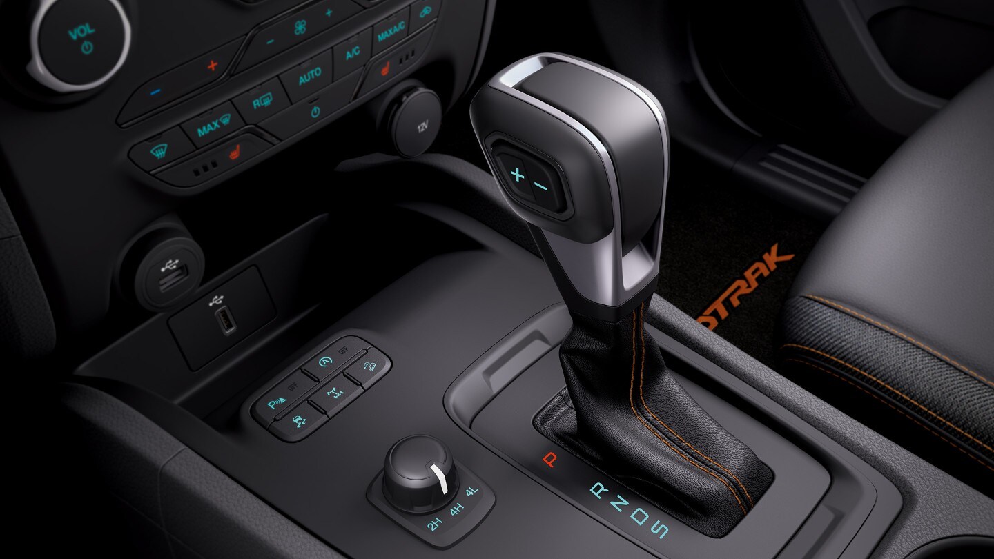 Ford Ranger Innenraumschuss 10-Gang-Automatikgetriebe im Detail