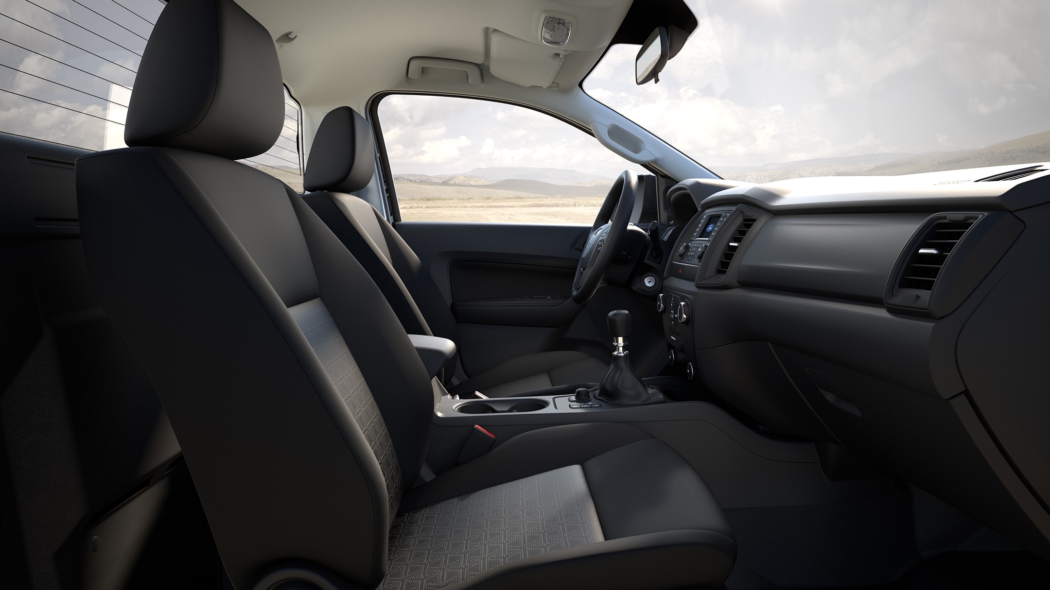 Ford Ranger Innenraumansicht Seitenblick von Beifahrerseite