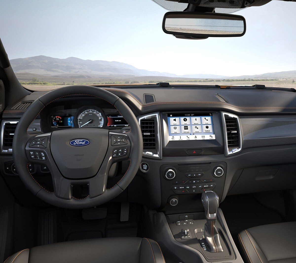 Ford Ranger Innenraumschuss Fahrerkabine mit Multifunktionsdisplay