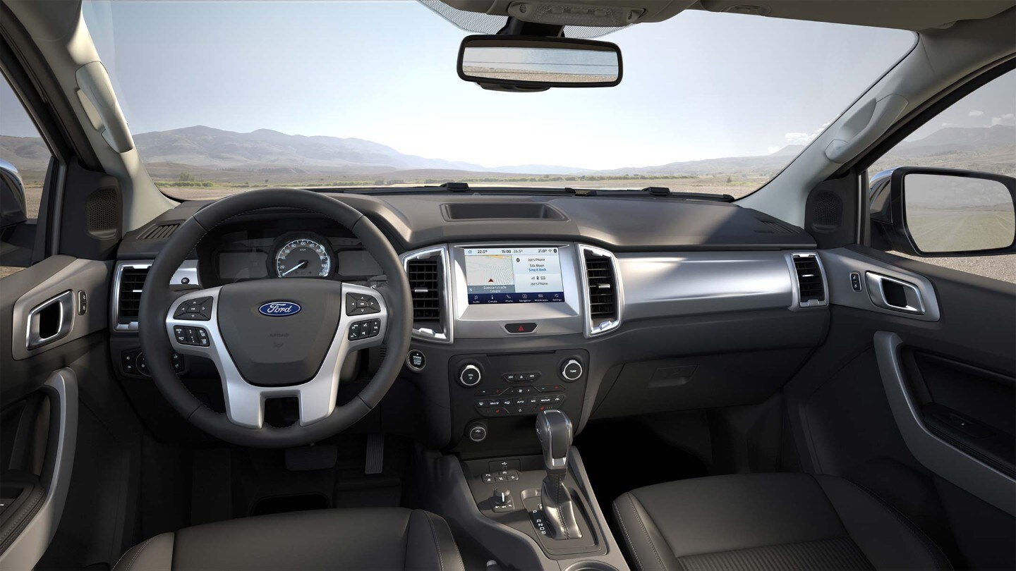 Ford Ranger Innenraumansicht Blick durch Frontscheibe
