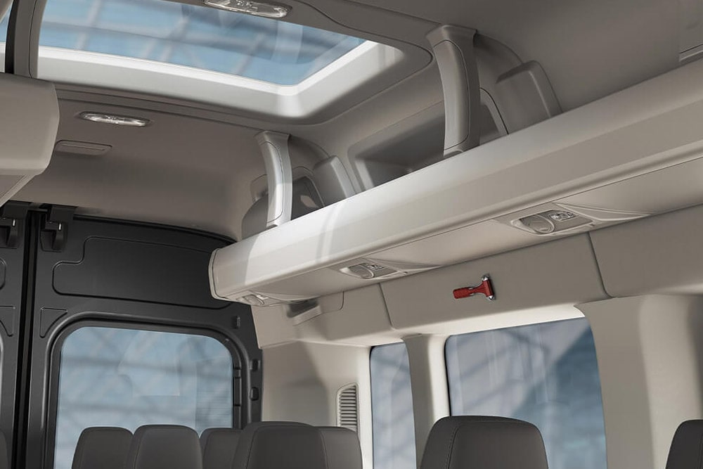 Ford Transit Bus Innenraum Gepäck Ablage Ausstattung