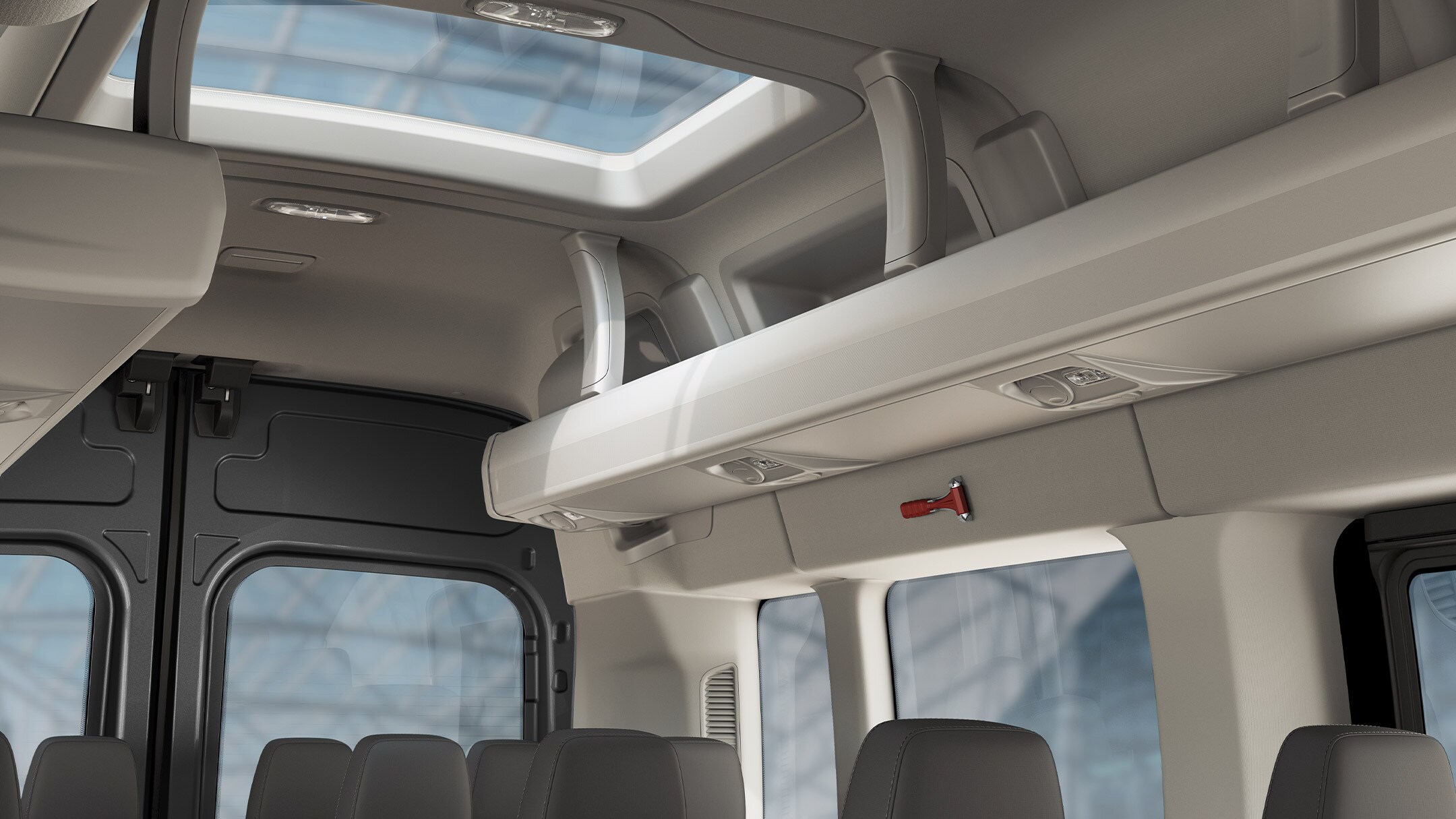 Ford Transit Bus Innenraum Gepäck Ablage Ausstattung
