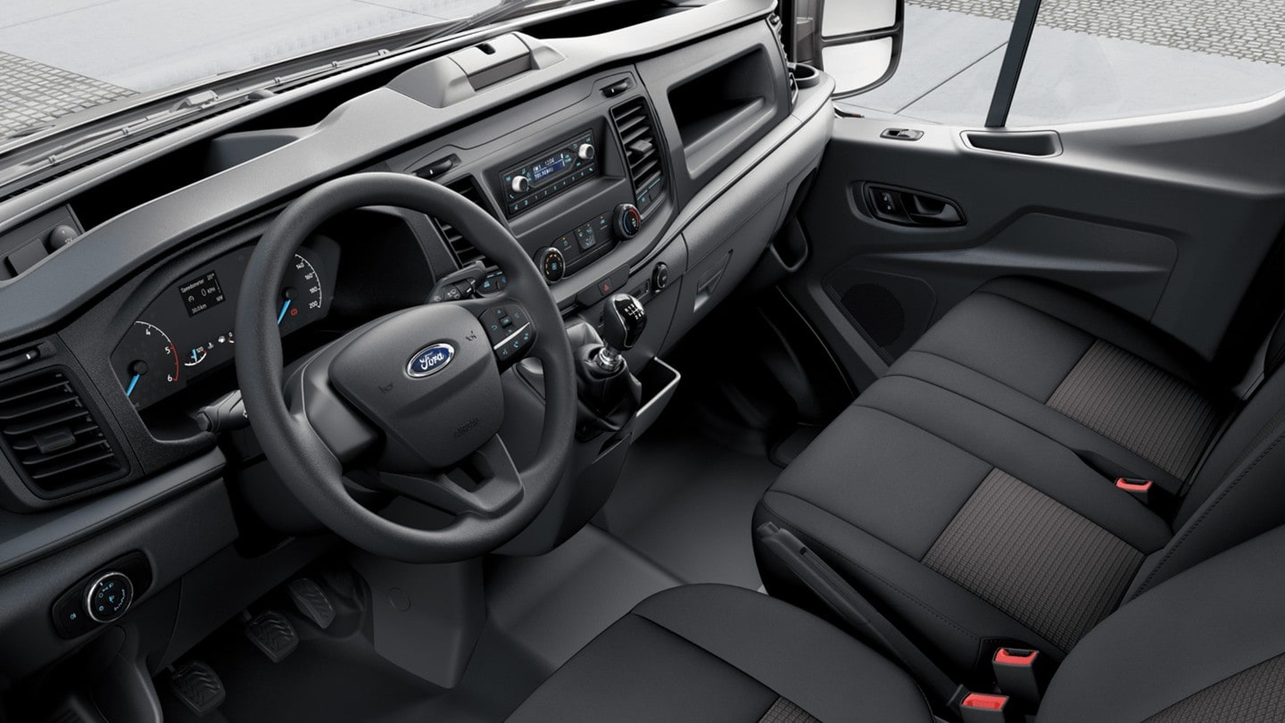 Ford Transit Kombi PKW Innenansicht Fahrerkabine von Fahrerseite
