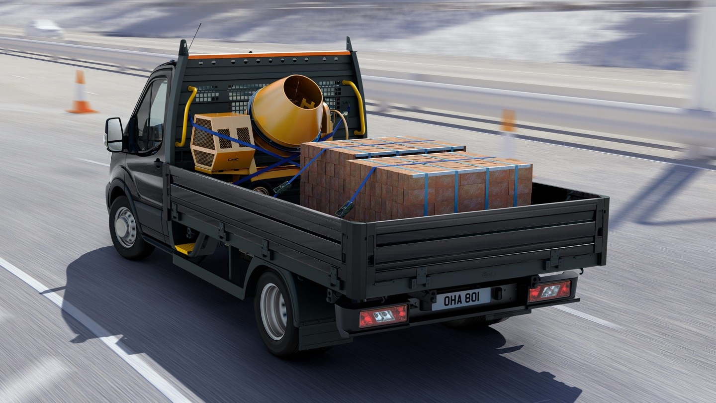 Ford Transit Transporter Pritsche Fahrgstell Baustelle Belieferung