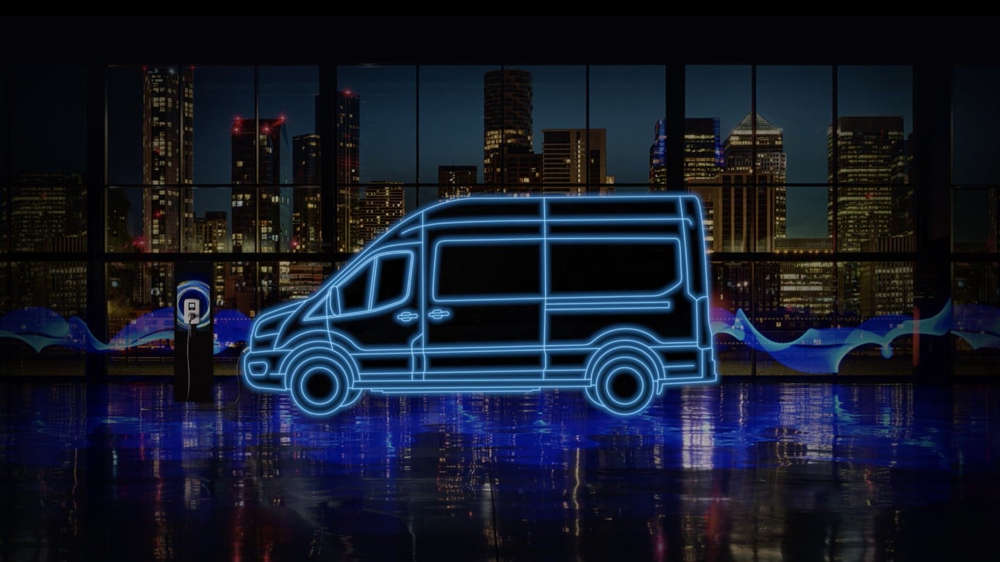 Ford Transit Kastenwagen Seitenansicht Illustration
