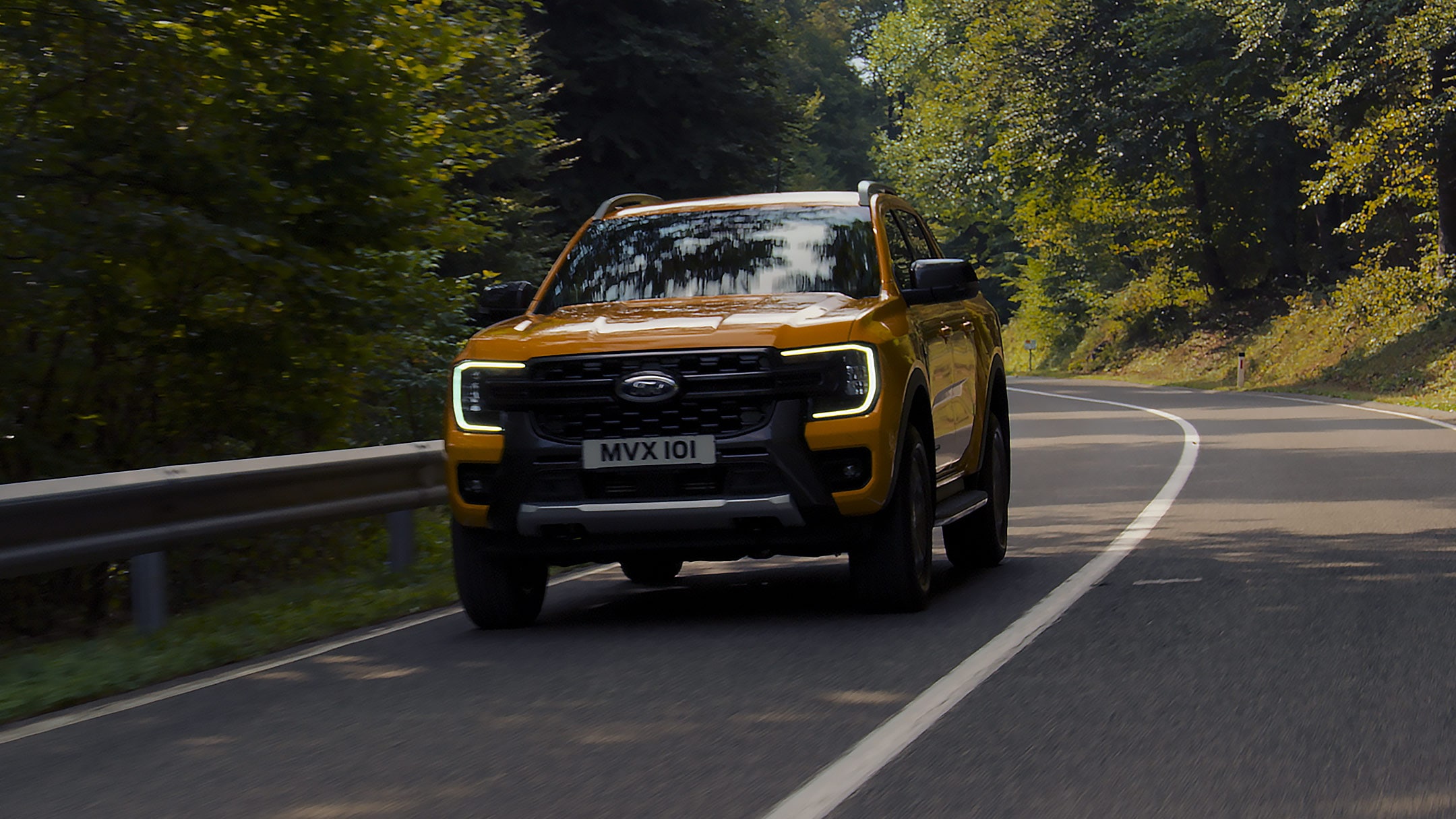 All-New Ford Ranger driving along country road