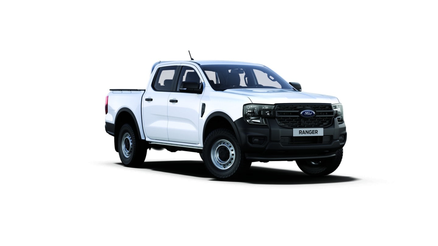 Der neue Ford Ranger XL in Weiß in der ¾ Frontansicht