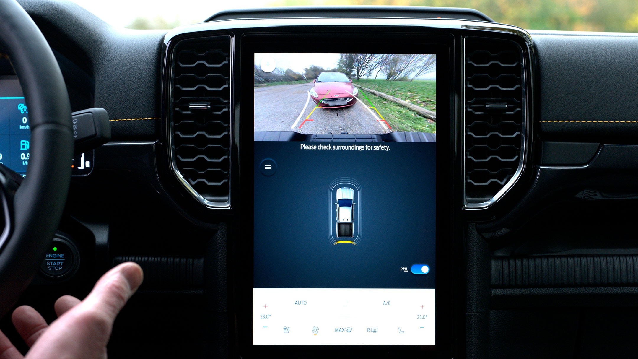 Ford Ranger Detailansicht 360-Grad-Kamera mit Split-View-Ansicht