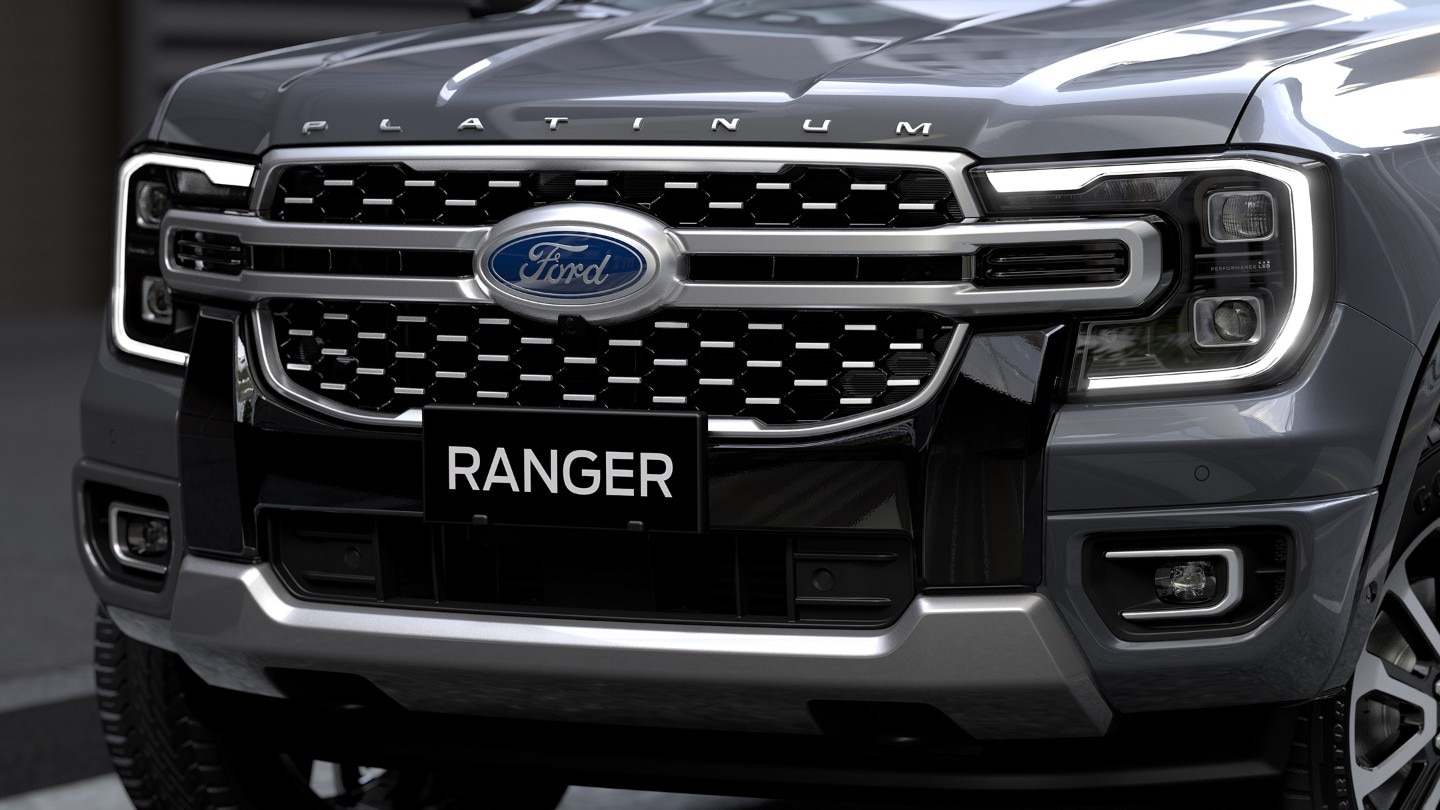 Ford Ranger Detailansicht unterer Kühlergrill