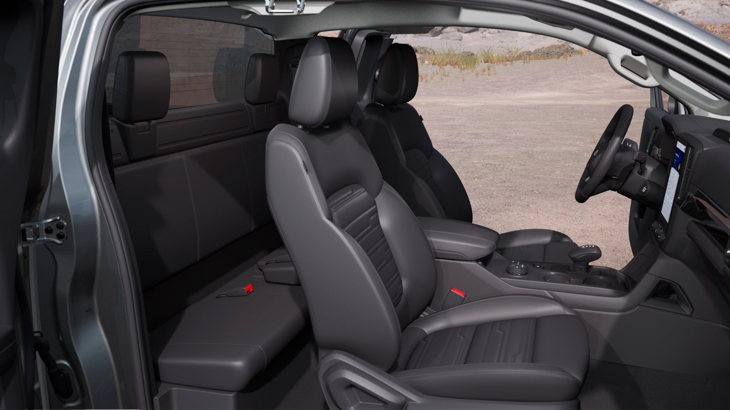 Ford Ranger Extrakabine Detailansicht Rücksitzbank