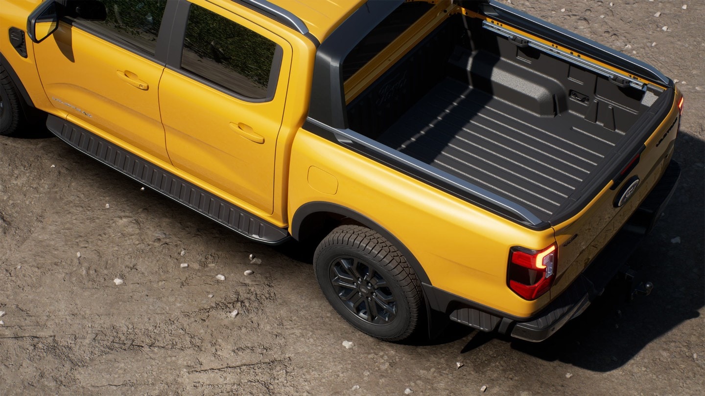 Ford Ranger Wildtrak in Gelb Detailansicht Laderaum 