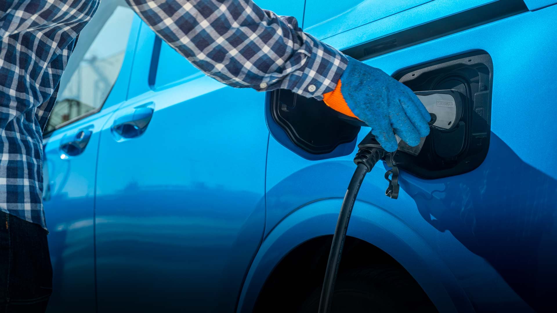 Ford E-Transit Courier Charging Plug