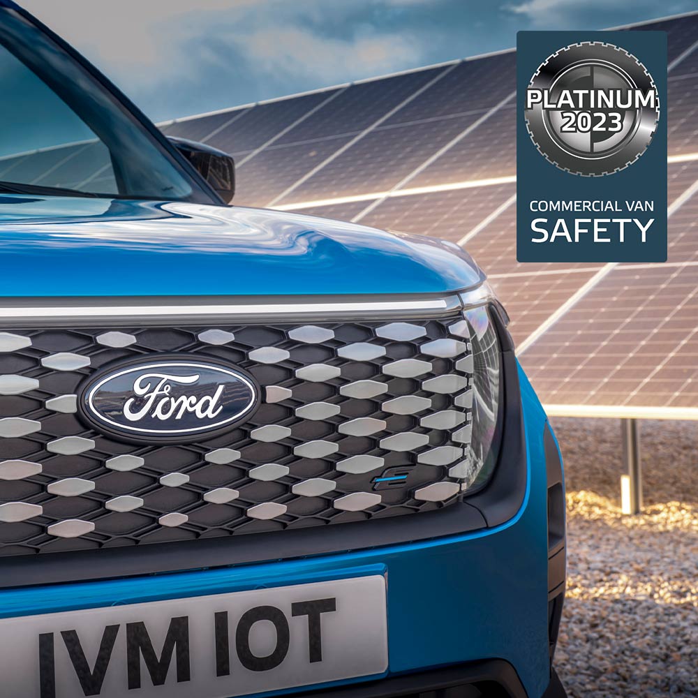 Ford E-Transit Courier Front  Grille and Badge Blue
