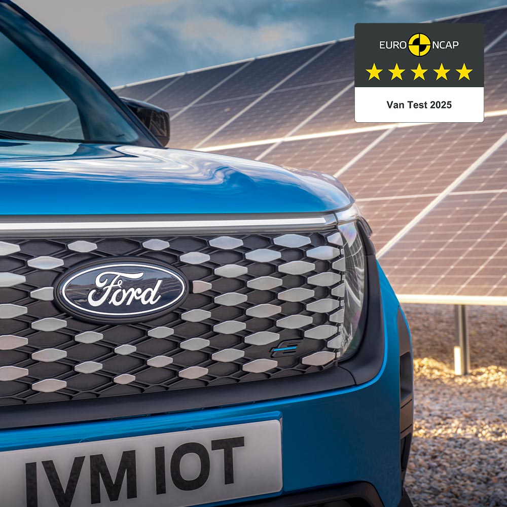 Ford E-Transit Courier Front  Grille and Badge Blue