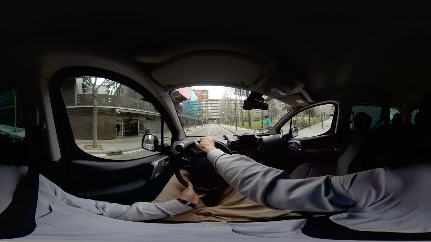 360-Grad-Kamera in einem Fahrzeug